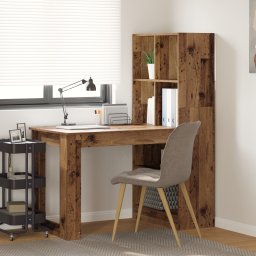 vidaXL Bureau Oud Hout Bewerkt hout 122 x 67 x 145 cm