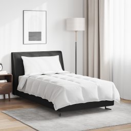 vidaXL 2-in-1 Dekbed met kussen 2 pcs Wit Donsveertjes