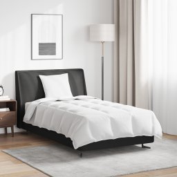 vidaXL 2-in-1 Dekbed met kussen 2 pcs Wit Donsveertjes
