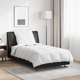 vidaXL 2-in-1 Dekbed met kussen 2 pcs Wit Donsveertjes