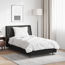 vidaXL Dekbed Set met kussen 2 st Wit Microfibre