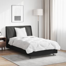 vidaXL Dekbed Set met kussen 2 st Wit Microfibre