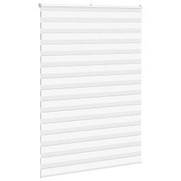 vidaXL Zebra rolgordijn 155x200 cm stofbreedte 150,9cm polyester wit