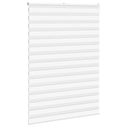 vidaXL Zebra rolgordijn 160x200 cm stofbreedte 155,9cm polyester wit