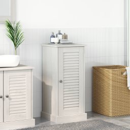 vidaXL Badkamerkast met plank VIGO Wit en Antiek Wit 37,5 x 34 x 80 cm