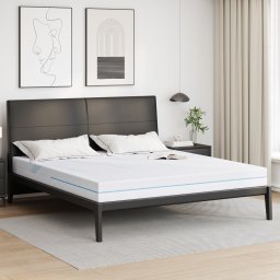 vidaXL Matras Medium stevig 200 x 200 cm Wit