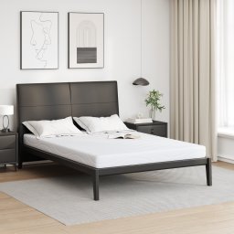 vidaXL Matras Wit 160 x 200 cm Jacquard stof