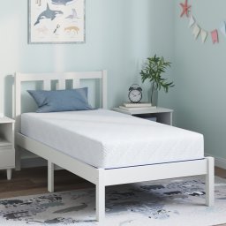 vidaXL Matras Wit en Blauw 80 x 160 cm Jacquard stof