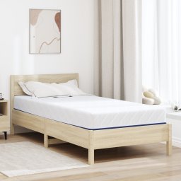 vidaXL Matras Wit en Blauw 120 x 200 cm Jacquard stof