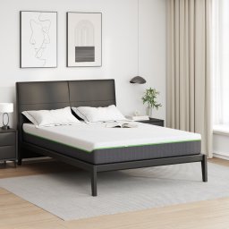 vidaXL Matras Wit en Grijs 140 x 190 cm Jacquard stof