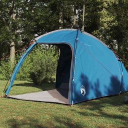 vidaXL Huisje Tent 2-persoons Blauw taft