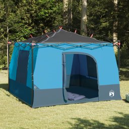 vidaXL Binnentent 6-persoons Blauw taft