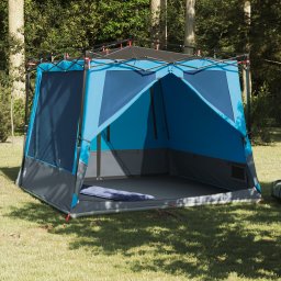 vidaXL Binnentent 6-persoons Blauw taft