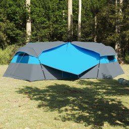 vidaXL Binnentent 8-persoons Blauw taft