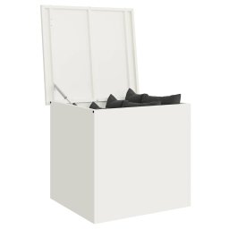 vidaXL Tuinkussenopbergdoos Gegalvaniseerd staal 55 x 50,5 x 50 cm Wit