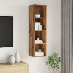 vidaXL Tv-meubelset 37 x 37 x 142,5 cm Oud Hout Bewerkt hout