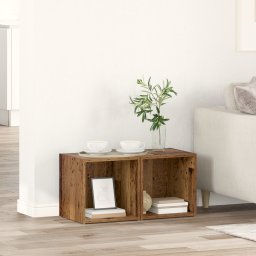 vidaXL Tv-meubelset 2 st Oud Hout Bewerkt hout