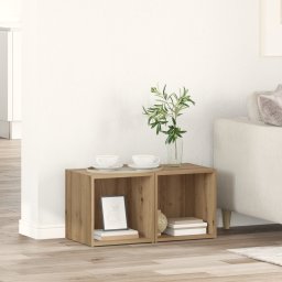 vidaXL Tv-meubelset 2 st Artisan Eiken Bewerkt hout