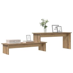 vidaXL Tv-meubelset 180,5 x 30 x 43 cm Artisan Eiken Bewerkt hout