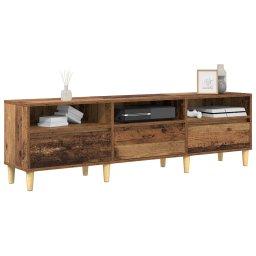 vidaXL TV-kast 150 x 30 x 45 cm Oud Hout Bewerkt hout