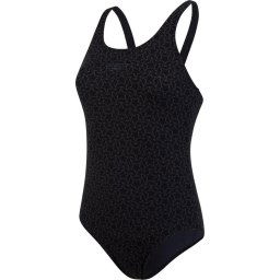 Speedo - Maat 40 - End Boomstar Allover Muscleback Sportbadpak Dames - Black/Grey