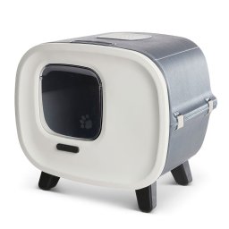 Savic Kattenbak Mira antraciet/wit L55,5xB44xH49,5cm Kat