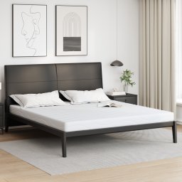 vidaXL Matras Wit 200 x 200 cm Jacquard stof