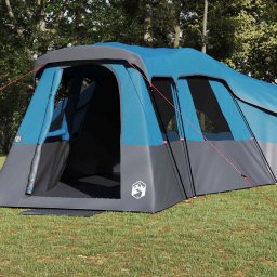 vidaXL Gezinstent 20-persoons Waterdicht Blauw taft