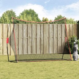 vidaXL Golf Trainingshulpmiddel Zwart 314 x 92 x 214 cm Polyester
