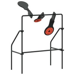 vidaXL Terugstellend Doel Zwart 26 x 13 x 31 cm Staal