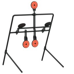 vidaXL Terugstellend Doel Zwart 40 x 34 x 53 cm Staal