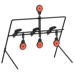 vidaXL Terugstellend Doel Zwart 38 x 20 x 33.5 cm Staal