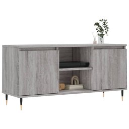 vidaXL Tv-meubel 104x35x50 cm bewerkt hout grijs sonoma eikenkleurig