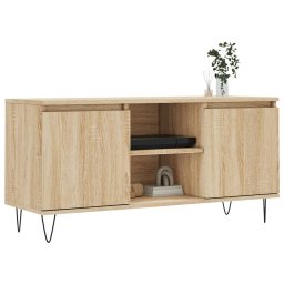 vidaXL Tv-meubel 104x35x50 cm bewerkt hout sonoma eikenkleurig