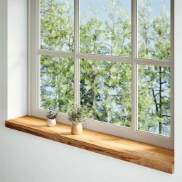 vidaXL Vensterbanken 2 st 120x20x2 cm massief eikenhout lichtbruin