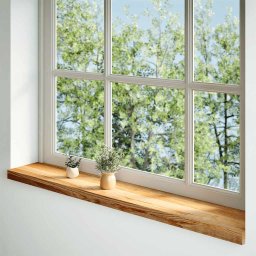 vidaXL Vensterbanken 2 st 140x20x2 cm massief eikenhout lichtbruin