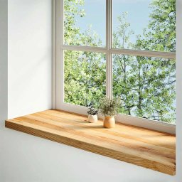 vidaXL Vensterbanken 2 st 110x40x2 cm massief eikenhout lichtbruin
