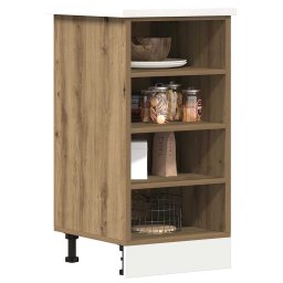 vidaXL Onderkast Riga 40x44,5x81,5 cm bewerkt hout artisanaal eikenkleur