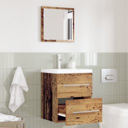 vidaXL Badkamermeubelset met lade met opslag Bruin 41 x 38,5 x 48 cm