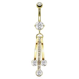 Piercing hanger waves - goud
