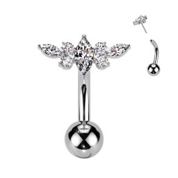 Piercing titanium wing top