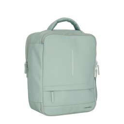 New Rebels Jessi Easton Underseater Rugzak 17L Waterafstotend PU Handbagage 40x30x20 Airline Tas 15.6 inch Laptopvak Saliegroen