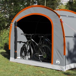 vidaXL Tent 268 x 240 x 191 cm Waterdicht Grijs en oranje Polyester