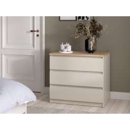 Commode NAIADE 3 lades kasjmier/jackson eik