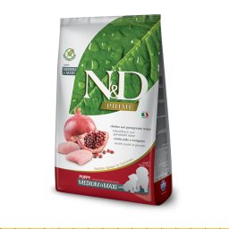 12kg Farmina N&D Grain Free Canine Kip & Granaatappel Puppy Maxi Droog hondenvoer