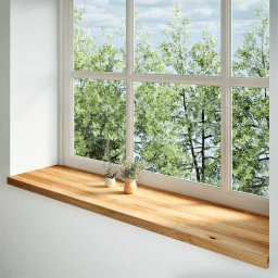 vidaXL Vensterbanken 2 st 160x40x2 cm massief eikenhout lichtbruin