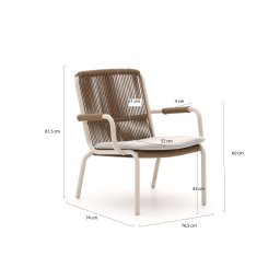 + 15% kassakorting | Bellagio Caronia lounge tuinstoel stapelbaar - Laagste prijsgarantie!