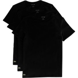 Lacoste - Maat L Heren 3-pack T-shirt - Zwart