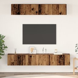 vidaXL Tv-meubelset 5 st Oud Hout Bewerkt hout