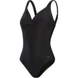 Speedo Maat 50 Shaping Cross Knot 1 Piece Dames Sportbadpak - Zwart